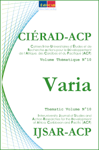 Cierad ACP,Volume Thématique N°10